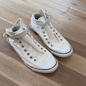 Puma Cream Canvas Sneakers